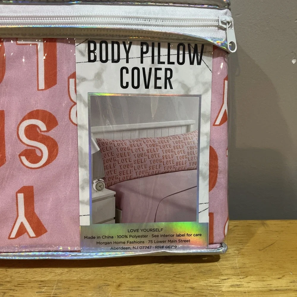 Pure Luxe Home Living Body Pillow Cover Pink 